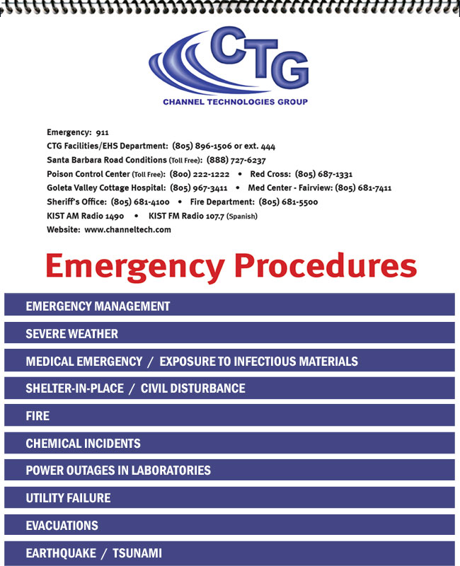 Emergency Procedures Flip Chart